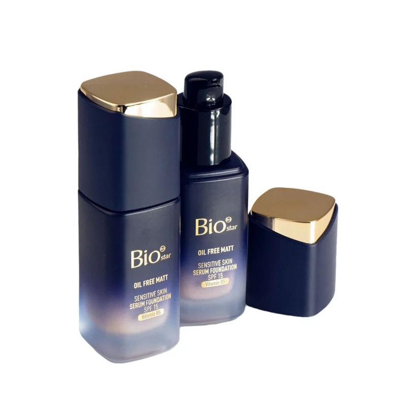 کرم پودر شیشه ای بیو استار مدل SERUM FOUNDATION حجم ۵۰میل